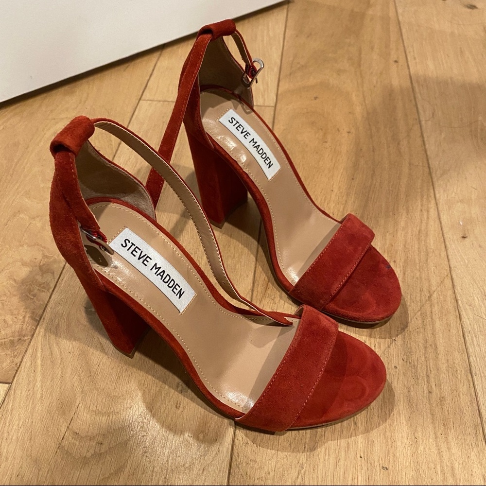 Steve Madden Carrson Two Piece Strap Heels Sandals